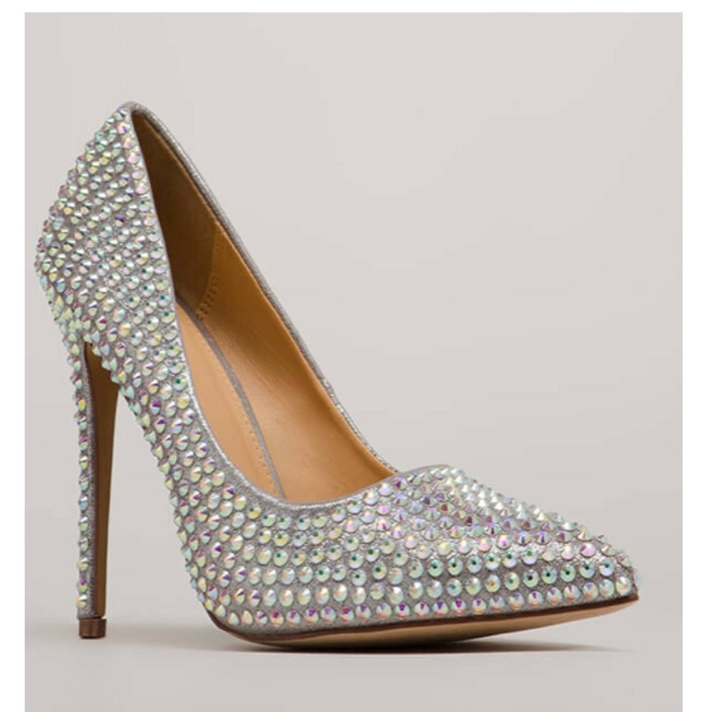 Silver Studded Pumps